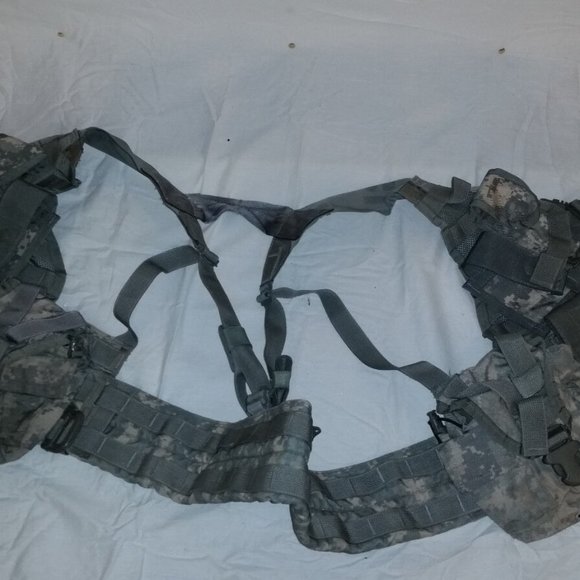 MOLLE II ACU FLC TACTICAL FIGHTING LOAD CARRIER VEST CHEST RIG & POUCHES JJ 1025 - Picture 11 of 13